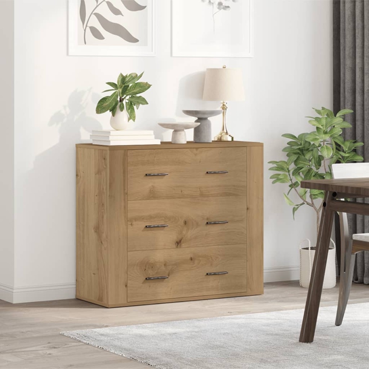 vidaXL Ντουλάπι Αρτισιανή Δρυς 80x33x70 εκ. από Επεξεργασμένο Ξύλο