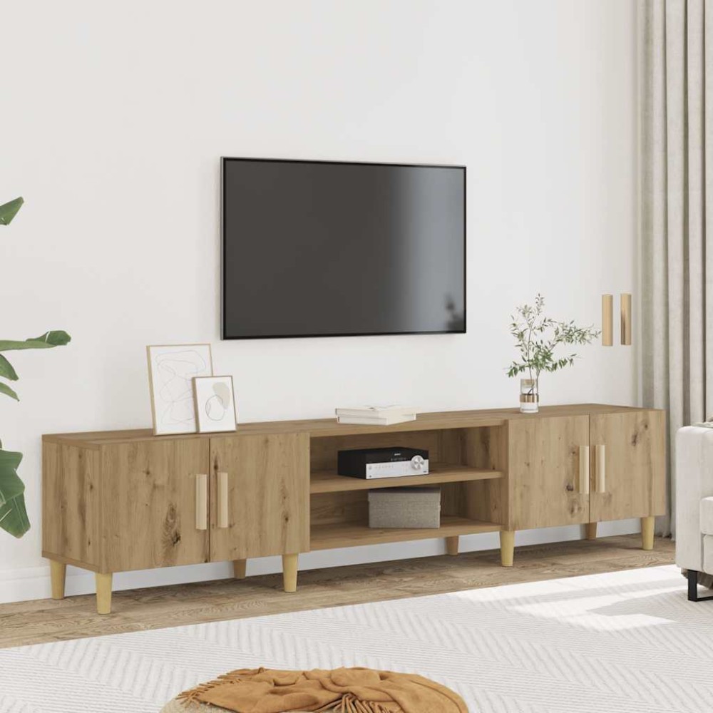 vidaXL Έπιπλο Τηλεόρασης Αρτισιανή Δρυς 180x31,5x40εκ Επεξ. Ξύλο