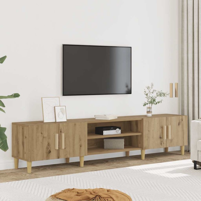 vidaXL Έπιπλο Τηλεόρασης Αρτισιανή Δρυς 180x31,5x40εκ Επεξ. Ξύλο