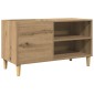ντουλάπι δίσκων vidaXL Δρυς τεχνίτης 84,5x38x48 cm Κατασκευασμένο ξύλο