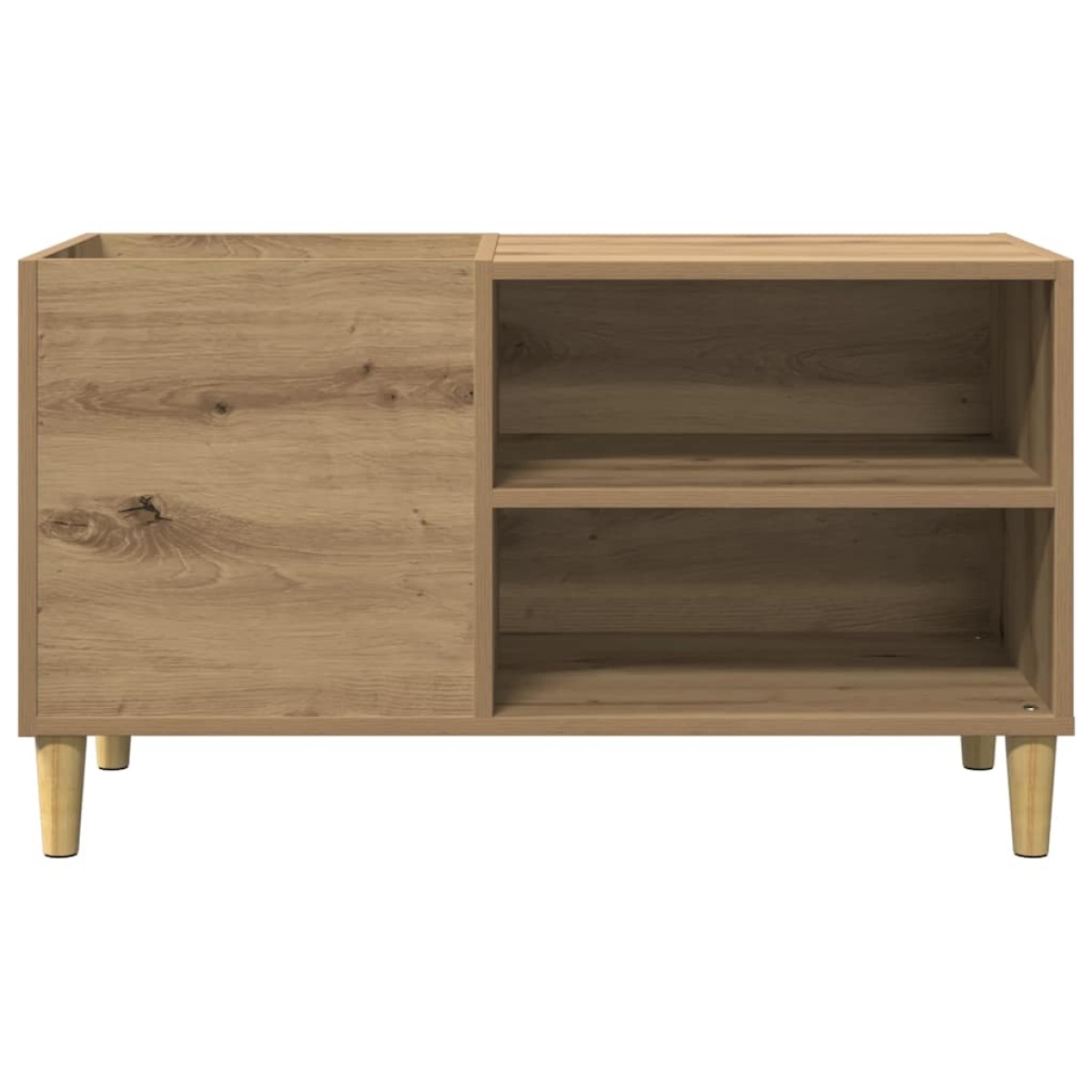 ντουλάπι δίσκων vidaXL Δρυς τεχνίτης 84,5x38x48 cm Κατασκευασμένο ξύλο