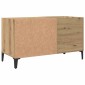 ντουλάπι δίσκων vidaXL Δρυς τεχνίτης 84,5x38x48 cm Κατασκευασμένο ξύλο