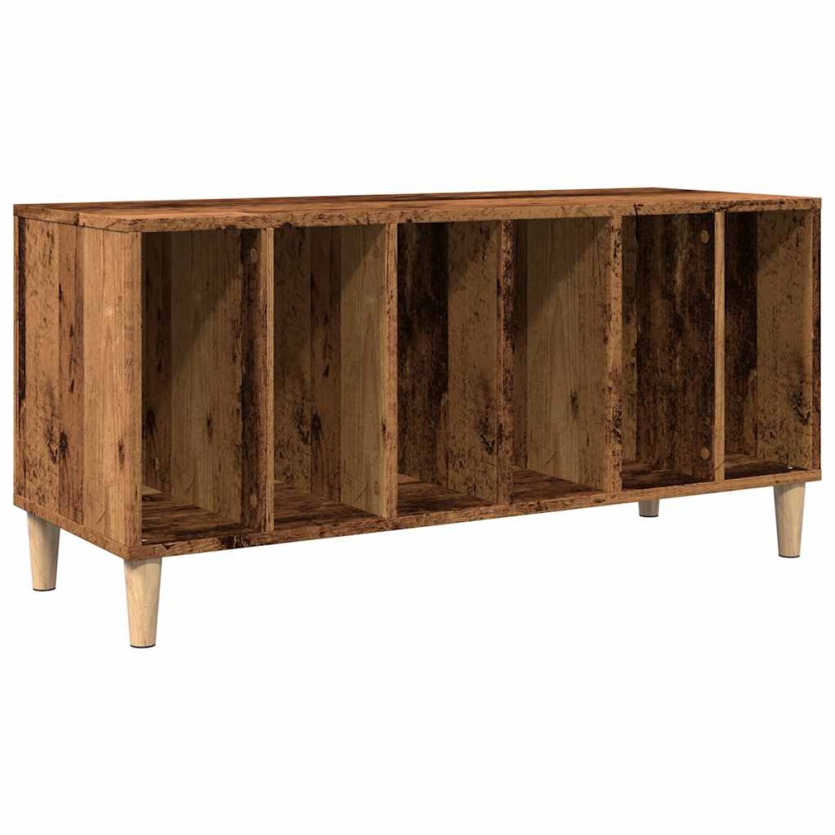 vidaXL Έπιπλο Δίσκων Παλιό Ξύλο 100 x 38 x 48εκ από Επεξεργασμένο Ξύλο