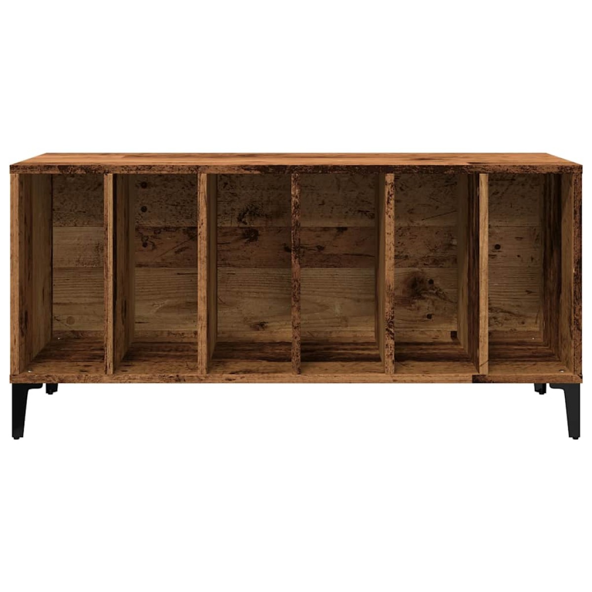 vidaXL Έπιπλο Δίσκων Μαύρο 100 x 38 x 48 εκ. από Επεξεργασμένο Ξύλο