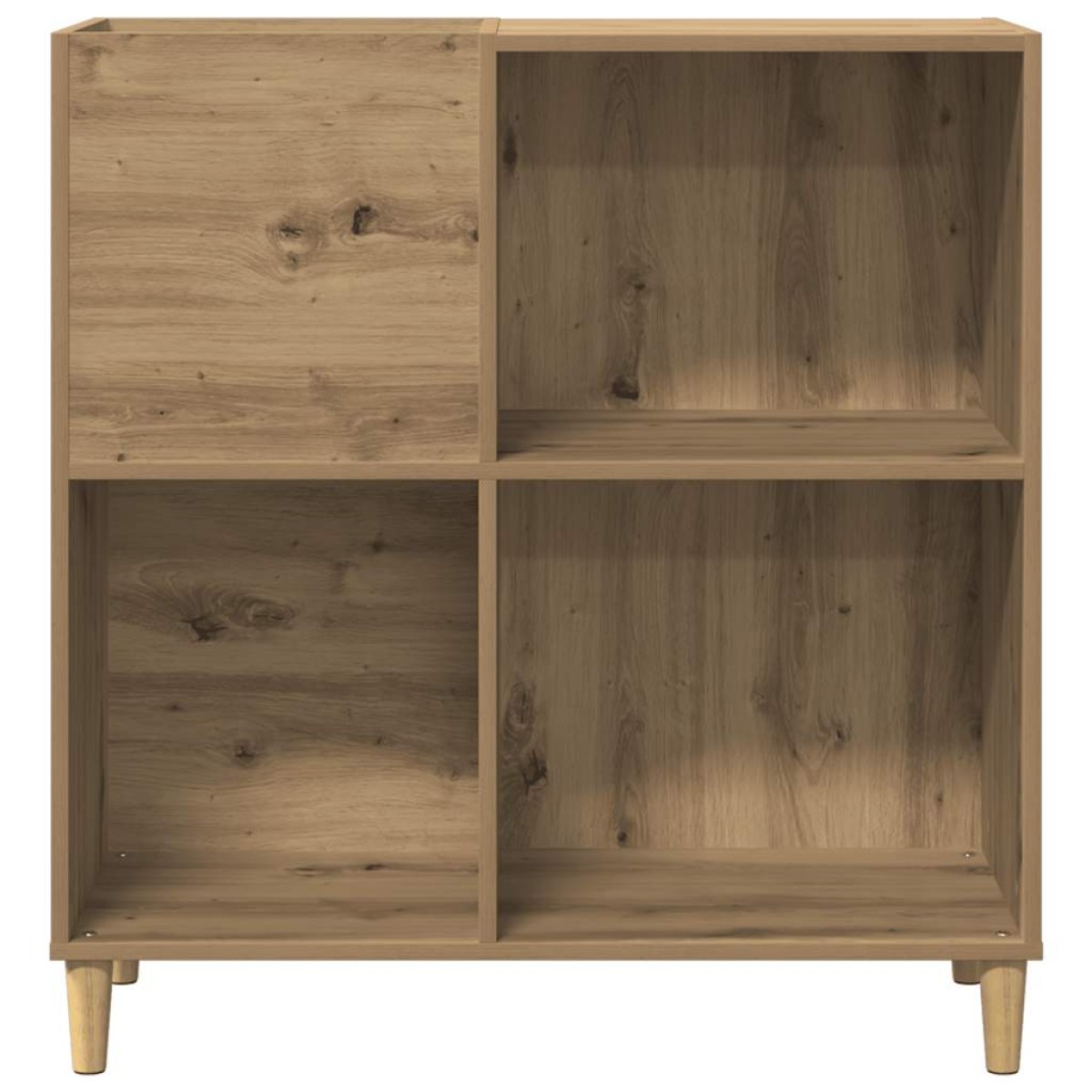 vidaXL Δισκοθήκη τεχνίτης Δρυς 84,5 x 38 x 89εκ από Επεξεργασμένο Ξύλο