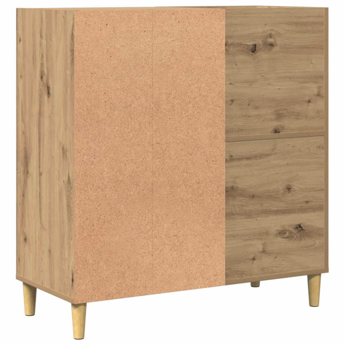 vidaXL Δισκοθήκη τεχνίτης Δρυς 84,5 x 38 x 89εκ από Επεξεργασμένο Ξύλο