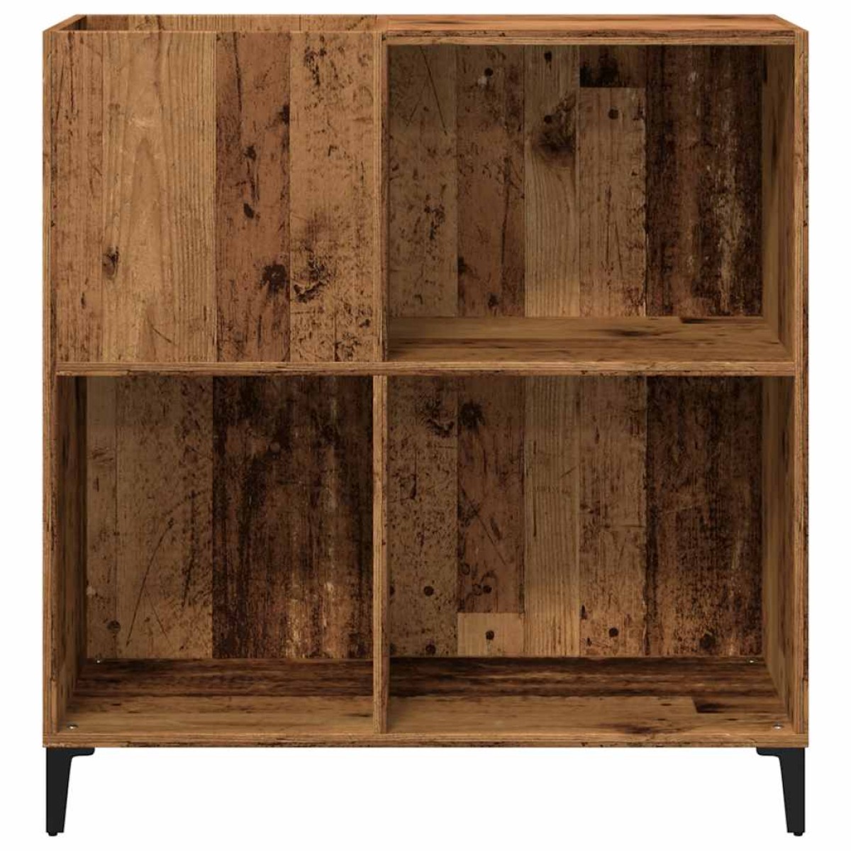 vidaXL Δισκοθήκη Παλιό Ξύλο 84,5 x 38 x 89 εκ. από Επεξεργασμένο Ξύλο