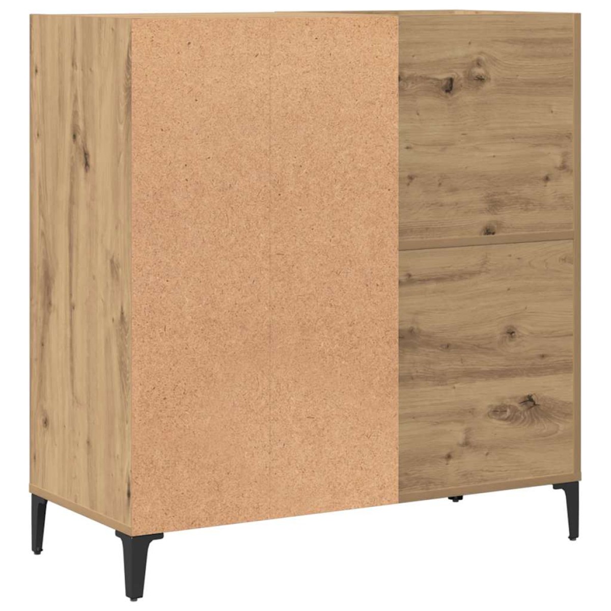 vidaXL Δισκοθήκη τεχνίτης Δρυς 84,5 x 38 x 89εκ από Επεξεργασμένο Ξύλο
