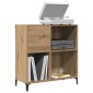 vidaXL Δισκοθήκη τεχνίτης Δρυς 84,5 x 38 x 89εκ από Επεξεργασμένο Ξύλο