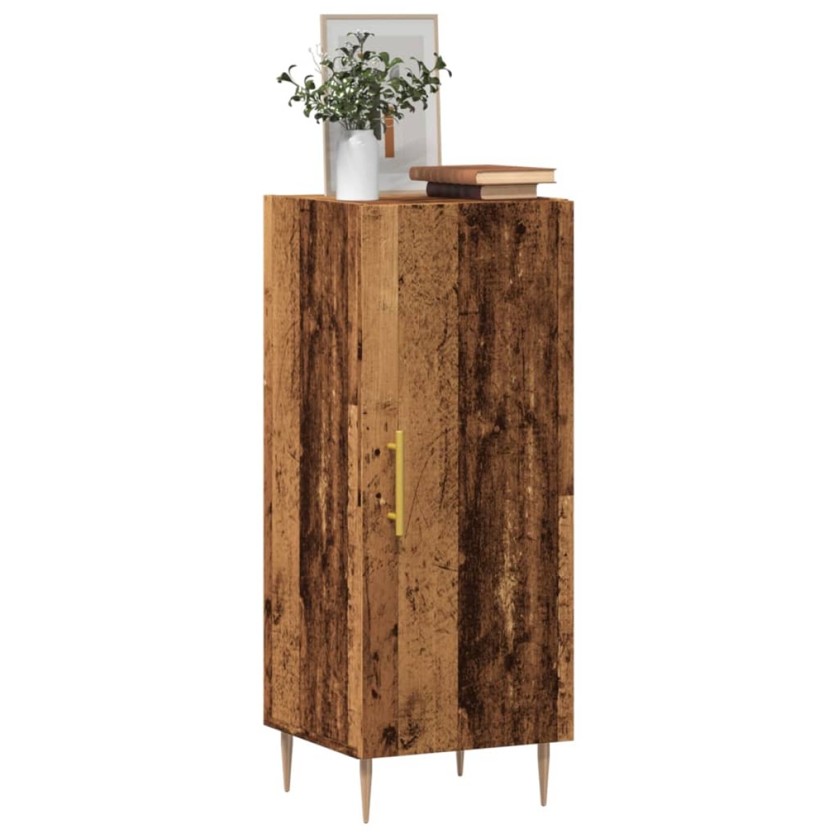 vidaXL Ντουλάπι Όψη Παλαιού Ξύλου 34,5x34x90εκ. από Επεξεργασμένο Ξύλο