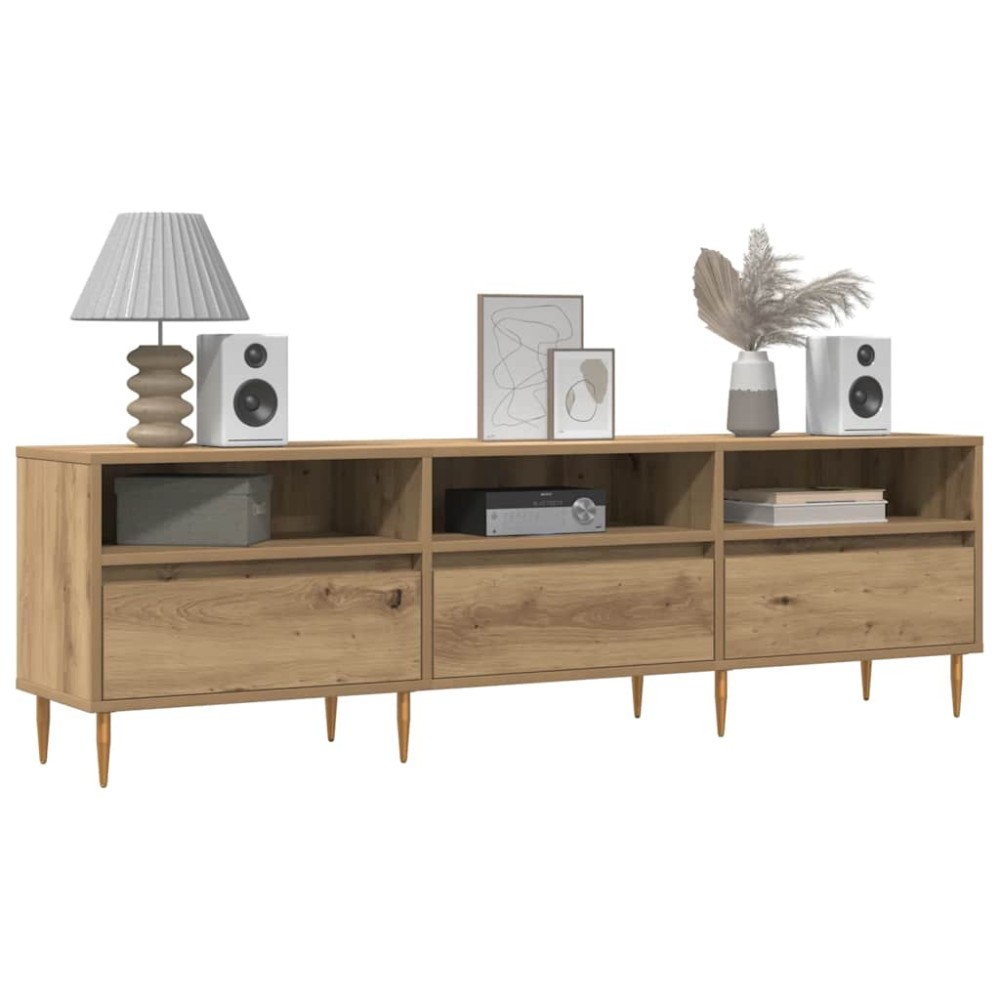 vidaXL Έπιπλο Τηλεόρασης τεχνίτης Δρυς 150x30x44,5 εκ.