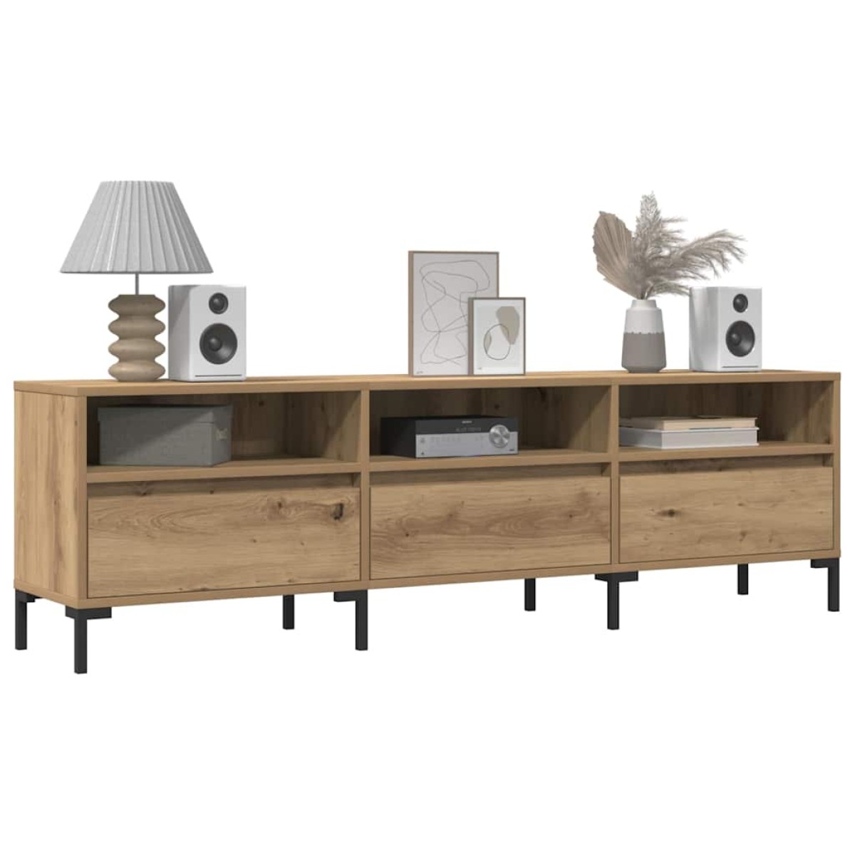 vidaXL Έπιπλο Τηλεόρασης τεχνίτης Δρυς 150x30x44,5 εκ