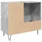 vidaXL Ντουλάπι Μπάνιου Γκρι Σκυροδέματος 65x33x60 εκ. Επεξ. Ξύλο