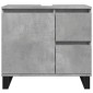 vidaXL Ντουλάπι Μπάνιου Γκρι Σκυροδέματος 65x33x60 εκ. Επεξ. Ξύλο