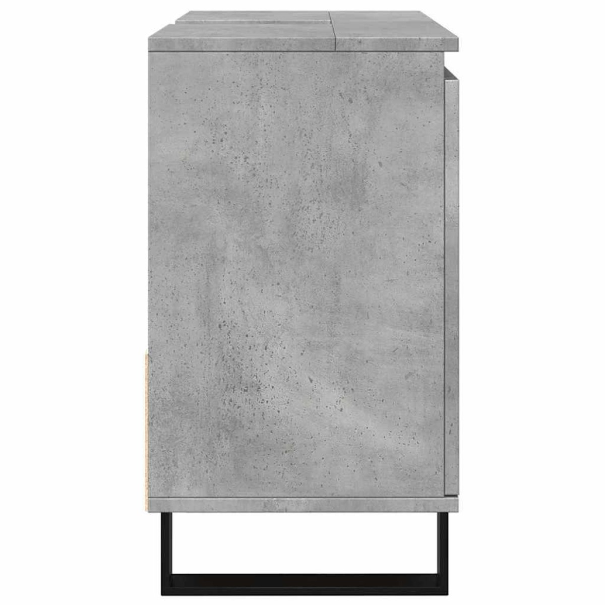 vidaXL Ντουλάπι Μπάνιου Γκρι Σκυροδέματος 65x33x60 εκ. Επεξ. Ξύλο