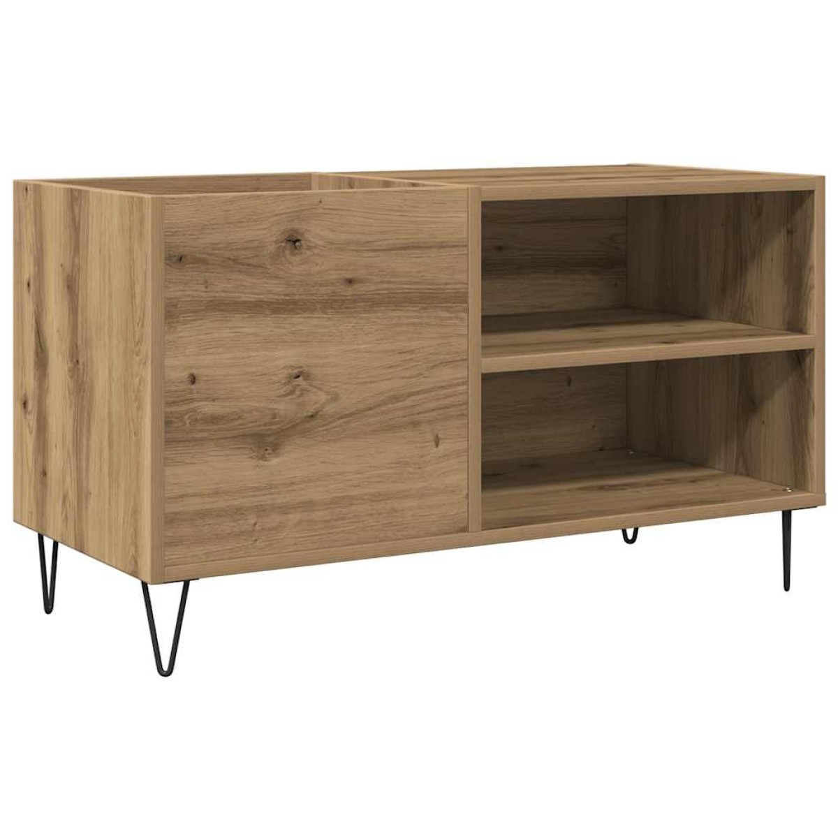 vidaXL Δισκοθήκη Δρυς τεχνίτης 84,5x38x48 εκ. από Επεξεργασμένο Ξύλο