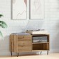 vidaXL Δισκοθήκη Δρυς τεχνίτης 84,5x38x48 εκ. από Επεξεργασμένο Ξύλο