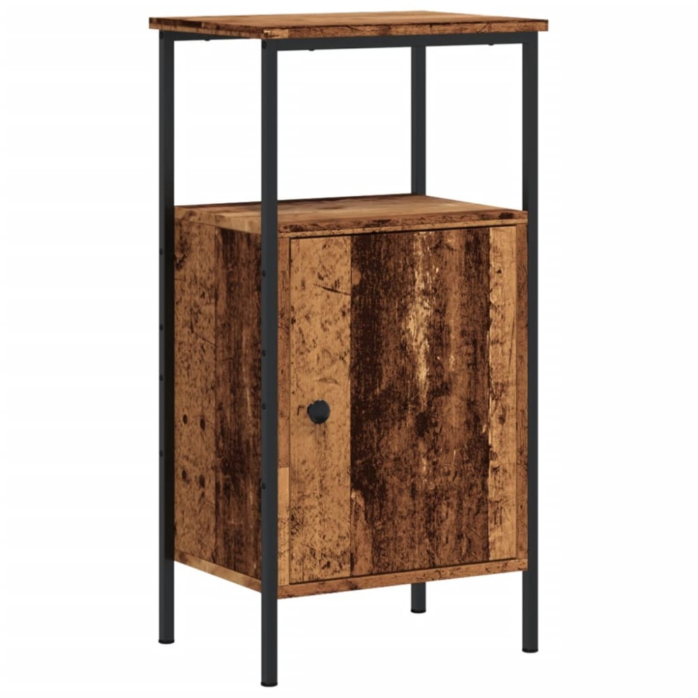 vidaXL ντουλάπι κομοδίνου Παλιό ξύλο 41x31x80 cm Κατασκευασμένο ξύλο