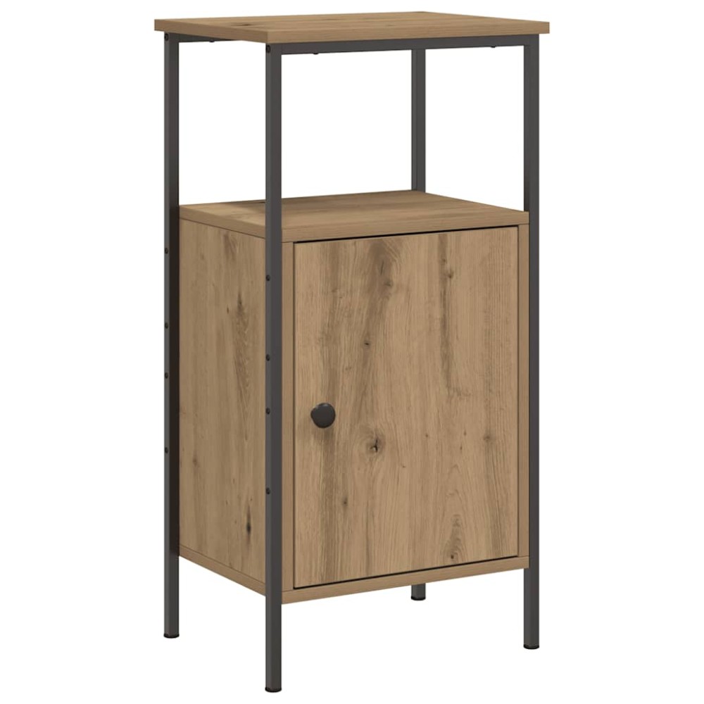 vidaXL Κομοδίνο τεχνίτης Δρυς 41x31x80 εκ. από Επεξεργασμένο Ξύλο