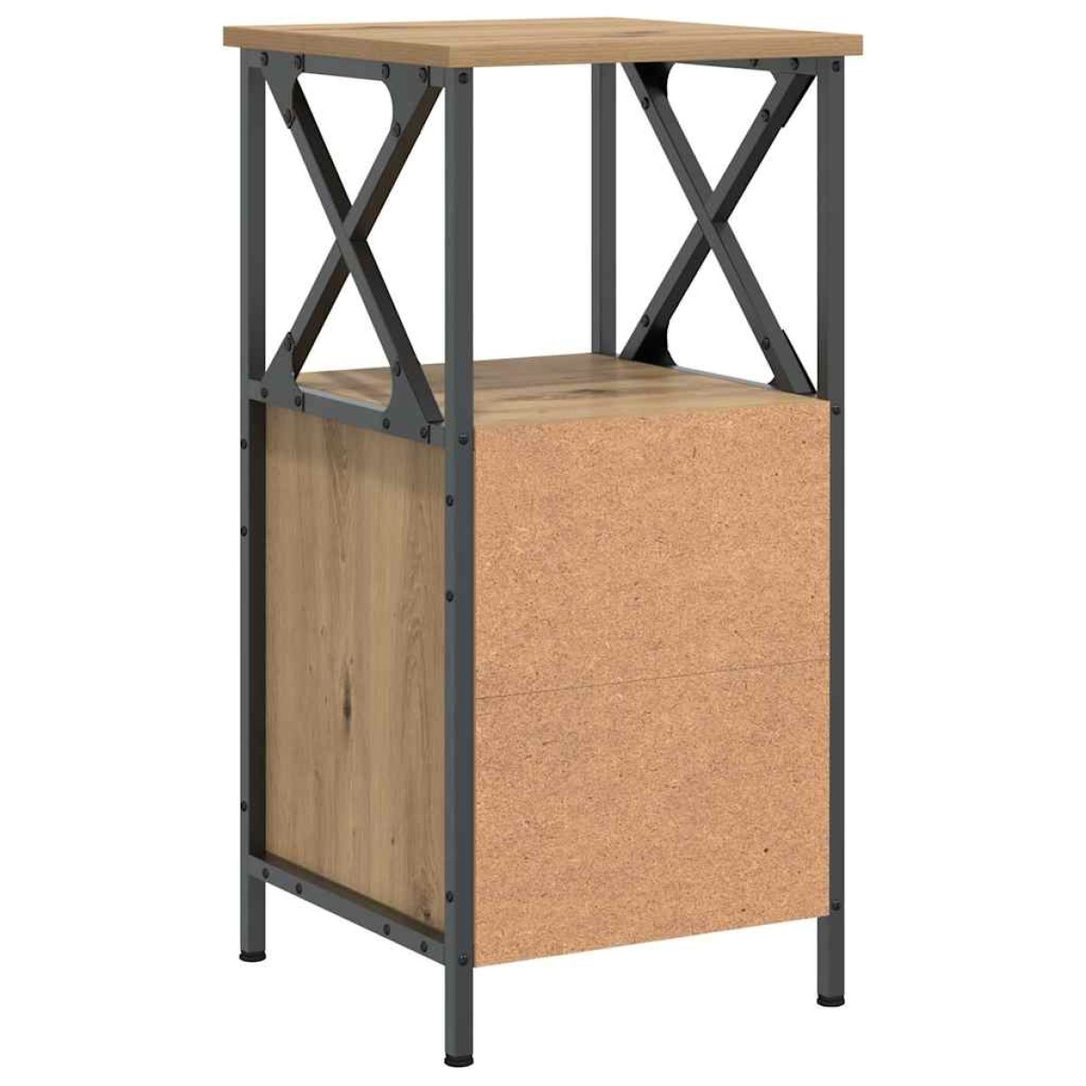 vidaXL Κομοδίνο Artisan Oak 34x35,5x70 cm Κατασκευασμένο ξύλο
