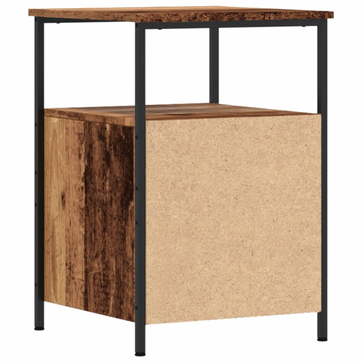 vidaXL Κομοδίνο παλιό ξύλο 34x35,5x50 cm Κατασκευασμένο ξύλο