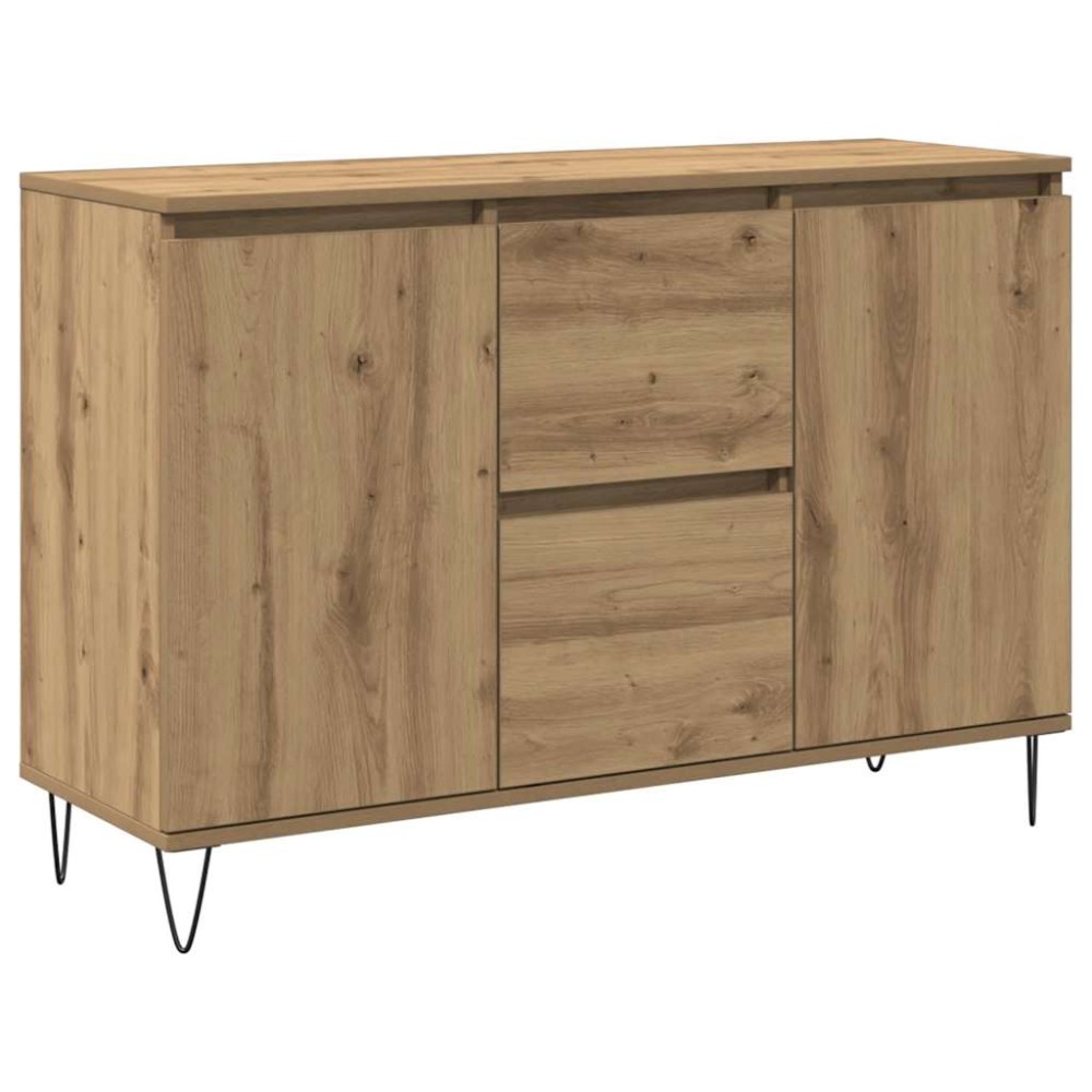 vidaXL Μπουφές Δρυς τεχνίτης 101,5 x 35 x 70 εκ. από Επεξεργασμένο Ξύλο