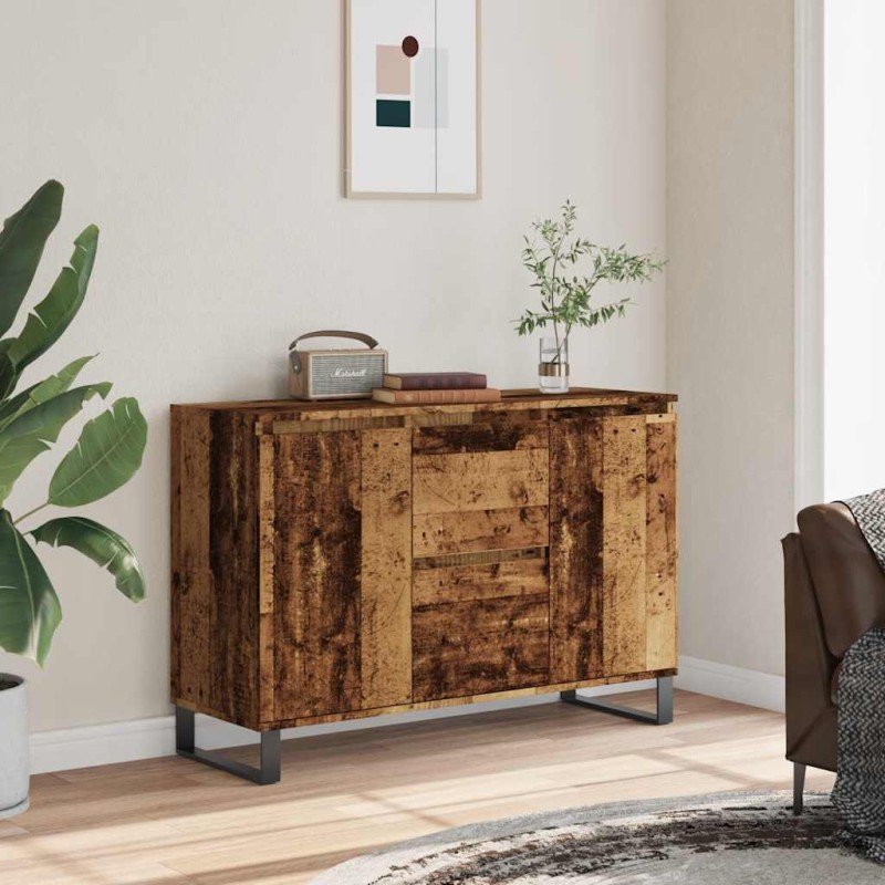 vidaXL Μπουφές Παλιό ξύλο 101,5 x 35 x 70 εκ. από Επεξεργασμένο Ξύλο