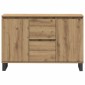 vidaXL Μπουφές Δρυς τεχνίτης 101,5 x 35 x 70 εκ. από Επεξεργασμένο Ξύλο
