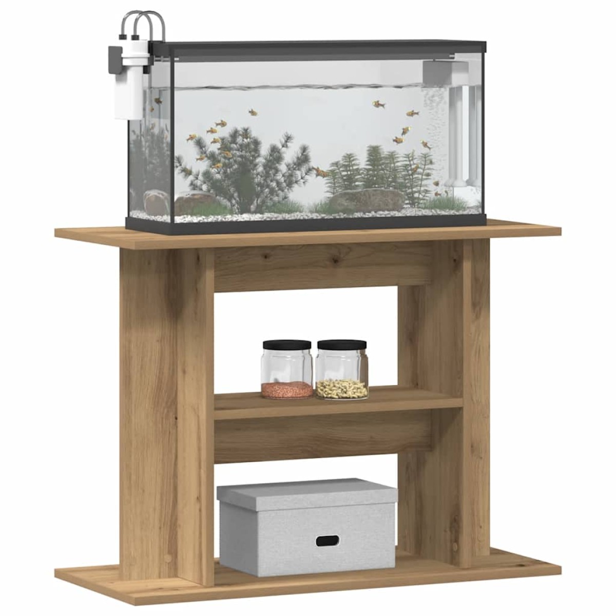 vidaXL Βάση Ενυδρείου Artisan Δρυς 80x35x60 εκ. από Τεχνητό Ξύλο