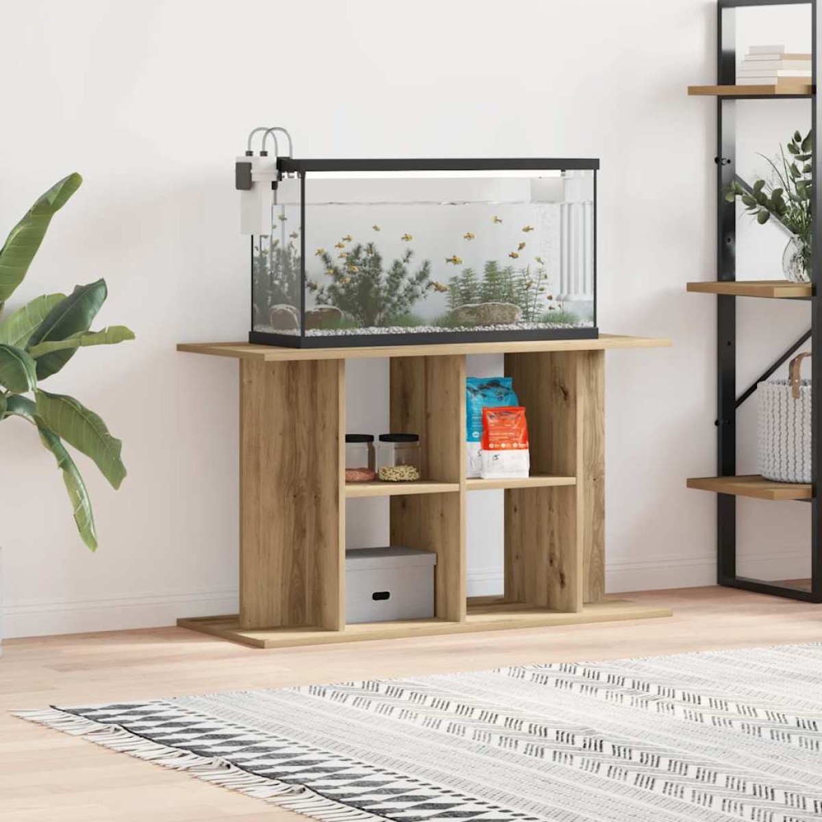 vidaXL Βάση Ενυδρείου Artisan Δρυς 100x40x60 εκ. από Τεχνητό Ξύλο