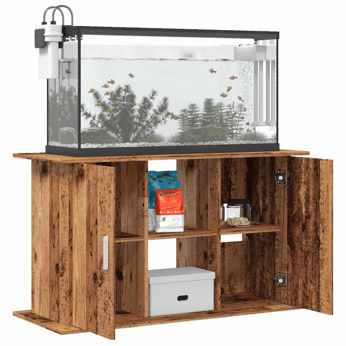 vidaXL Βάση Ενυδρείου Παλιό ξύλο 101 x 41 x 58 εκ. Επεξεργασμένο Ξύλο