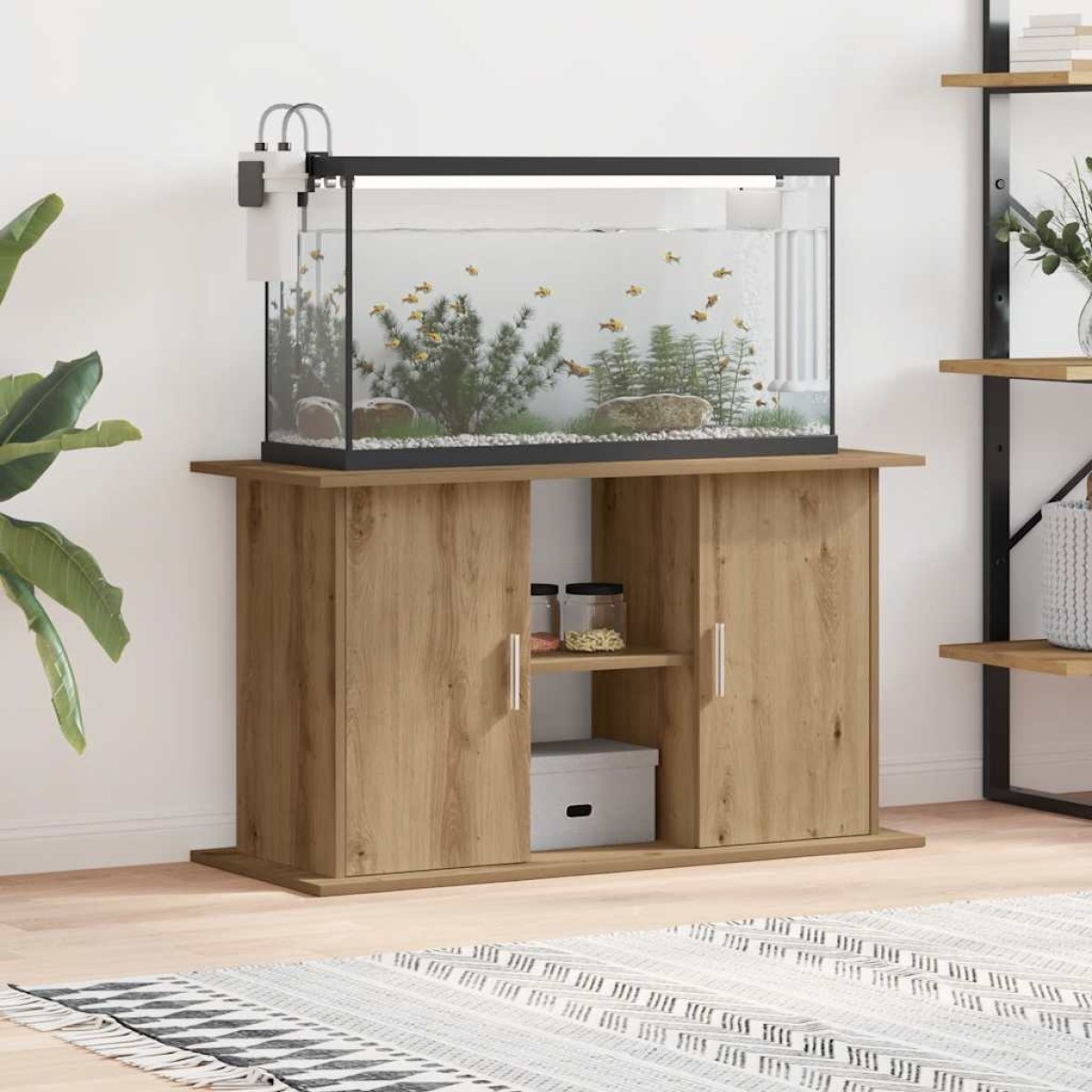 vidaXL Βάση Ενυδρείου Artisan Δρυς 101x41x58 εκ. από Τεχνητό Ξύλο
