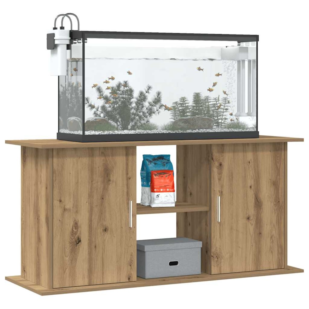 vidaXL Βάση Ενυδρείου Artisan Δρυς 121x41x58 εκ. από Τεχνητό Ξύλο
