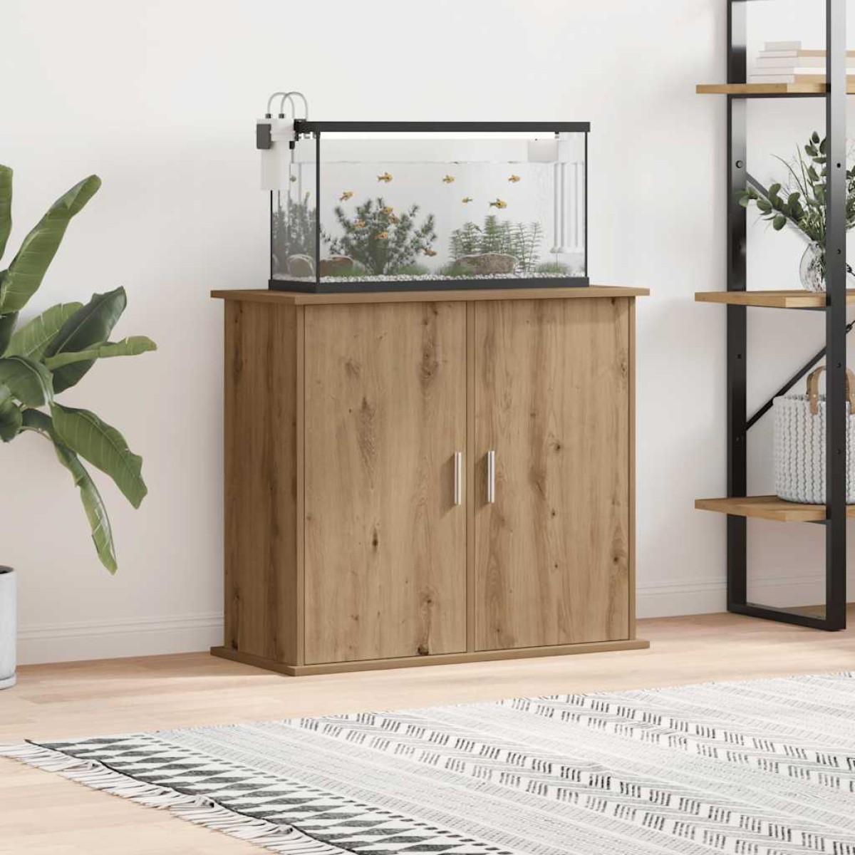 vidaXL Βάση Ενυδρείου Artisan Δρυς 81x36x73 εκ. από Τεχνητό Ξύλο