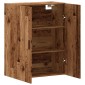 vidaXL Επίτοιχο ντουλάπι Παλιό ξύλο 69,5x34x90 cm