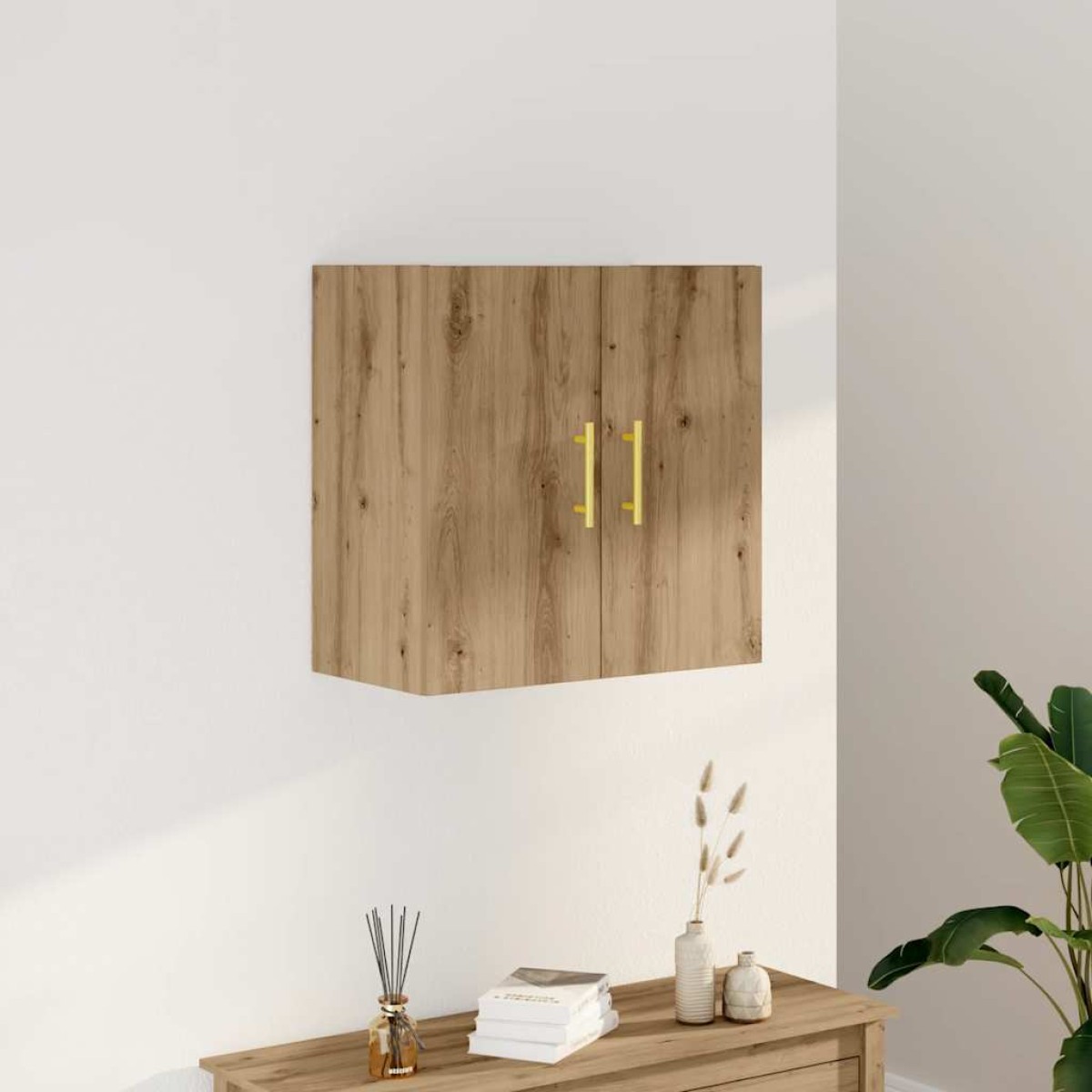 vidaXL Ντουλάπι Τοίχου Αρτισιανή Δρυς 60x31x60 εκ. Επεξεργασμένο Ξύλο