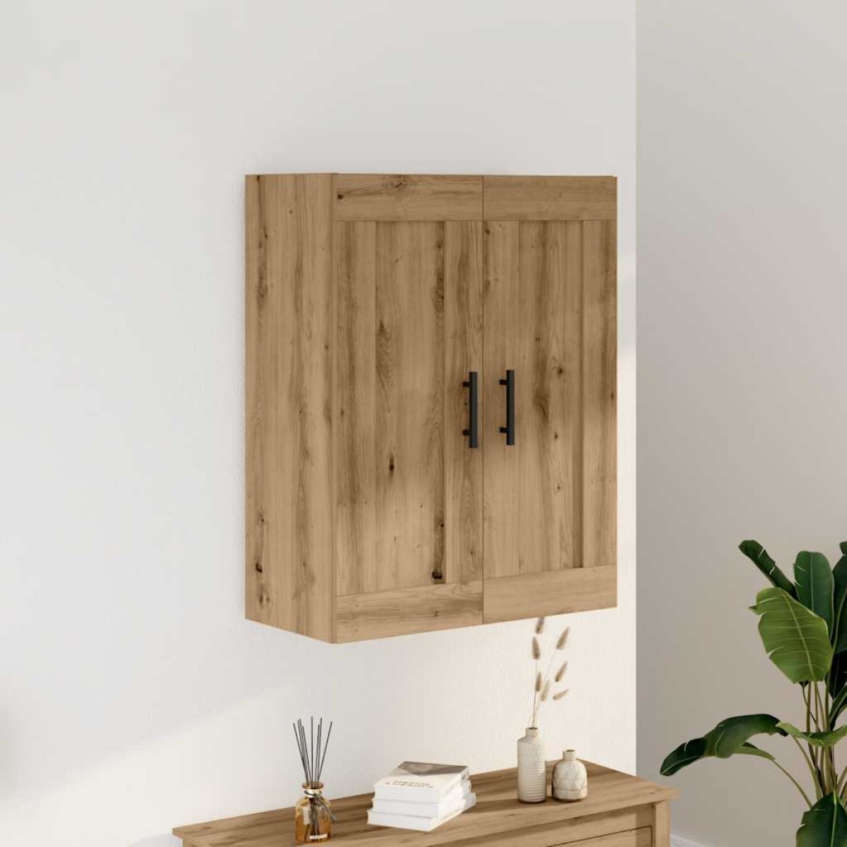 vidaXL Ντουλάπι Τοίχου Αρτισιανή Δρυς 69,5x34x90 εκ. από Επεξεργ. Ξύλο
