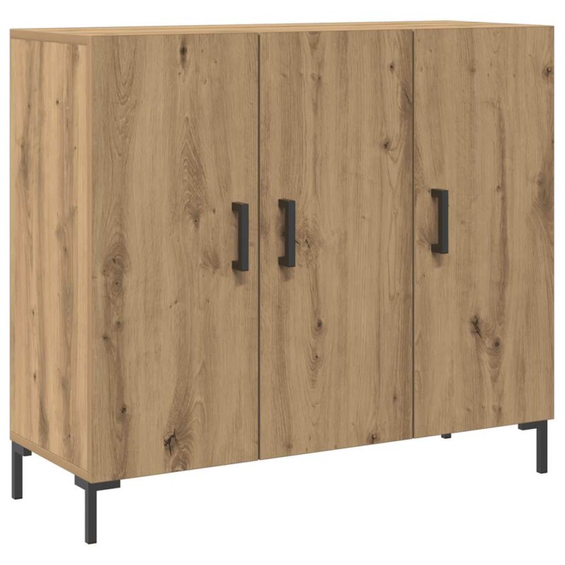 vidaXL Ντουλάπι Αρτισιανή Δρυς 90 x 34 x 80 εκ. από Επεξεργασμένο Ξύλο