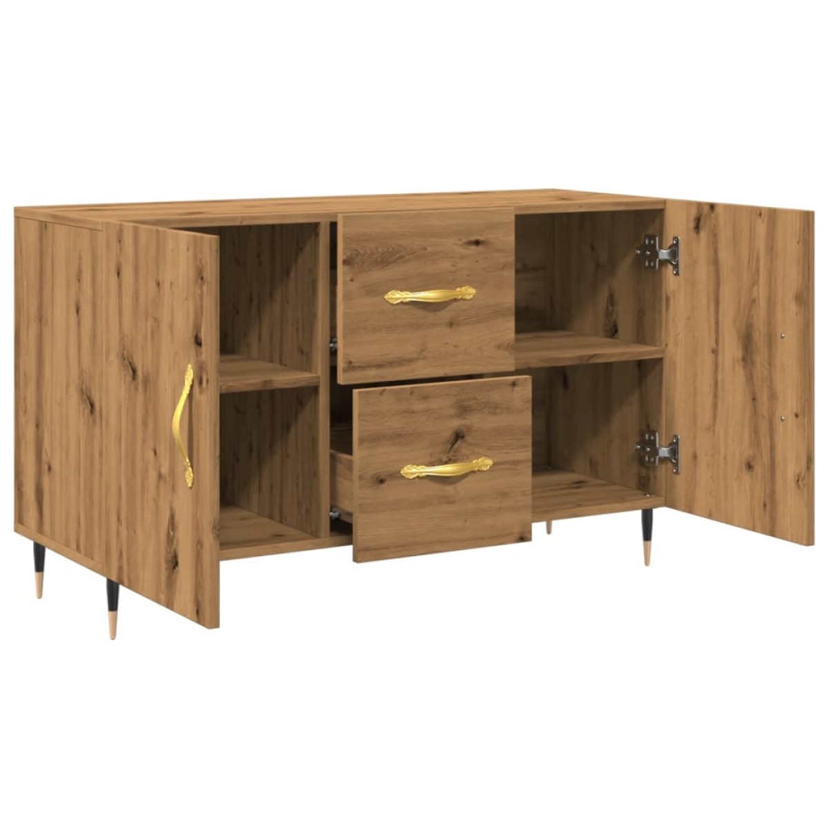 vidaXL Σκευοθήκη Δρυς τεχνίτης 100x36x60 cm Κατασκευασμένο ξύλο