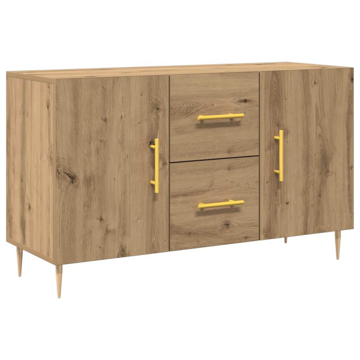 vidaXL Σκευοθήκη Δρυς τεχνίτης 100x36x60 cm Κατασκευασμένο ξύλο
