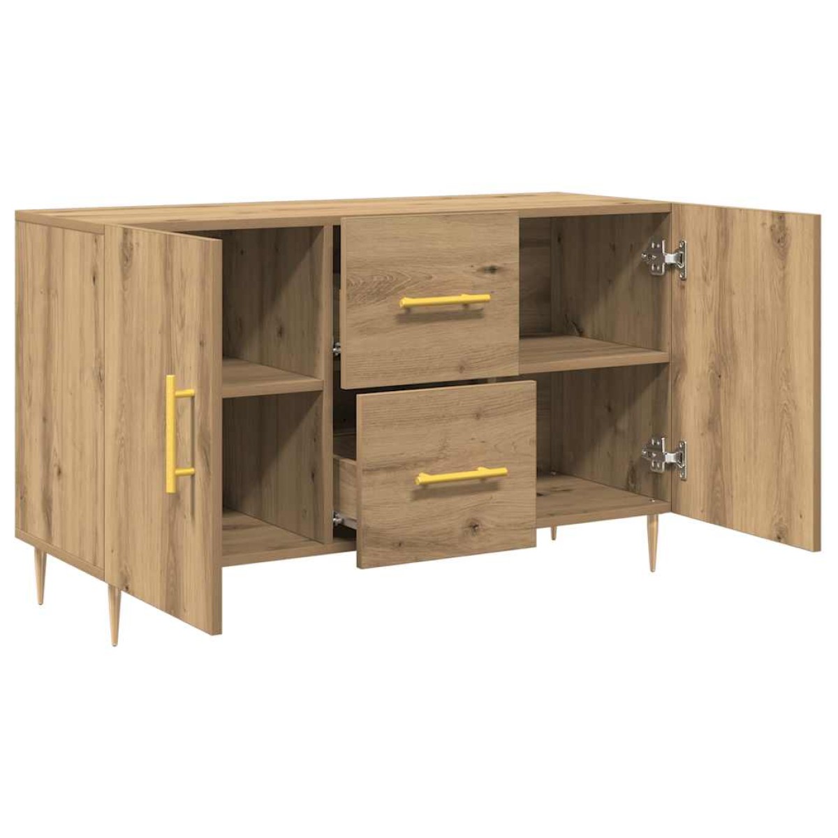 vidaXL Σκευοθήκη Δρυς τεχνίτης 100x36x60 cm Κατασκευασμένο ξύλο