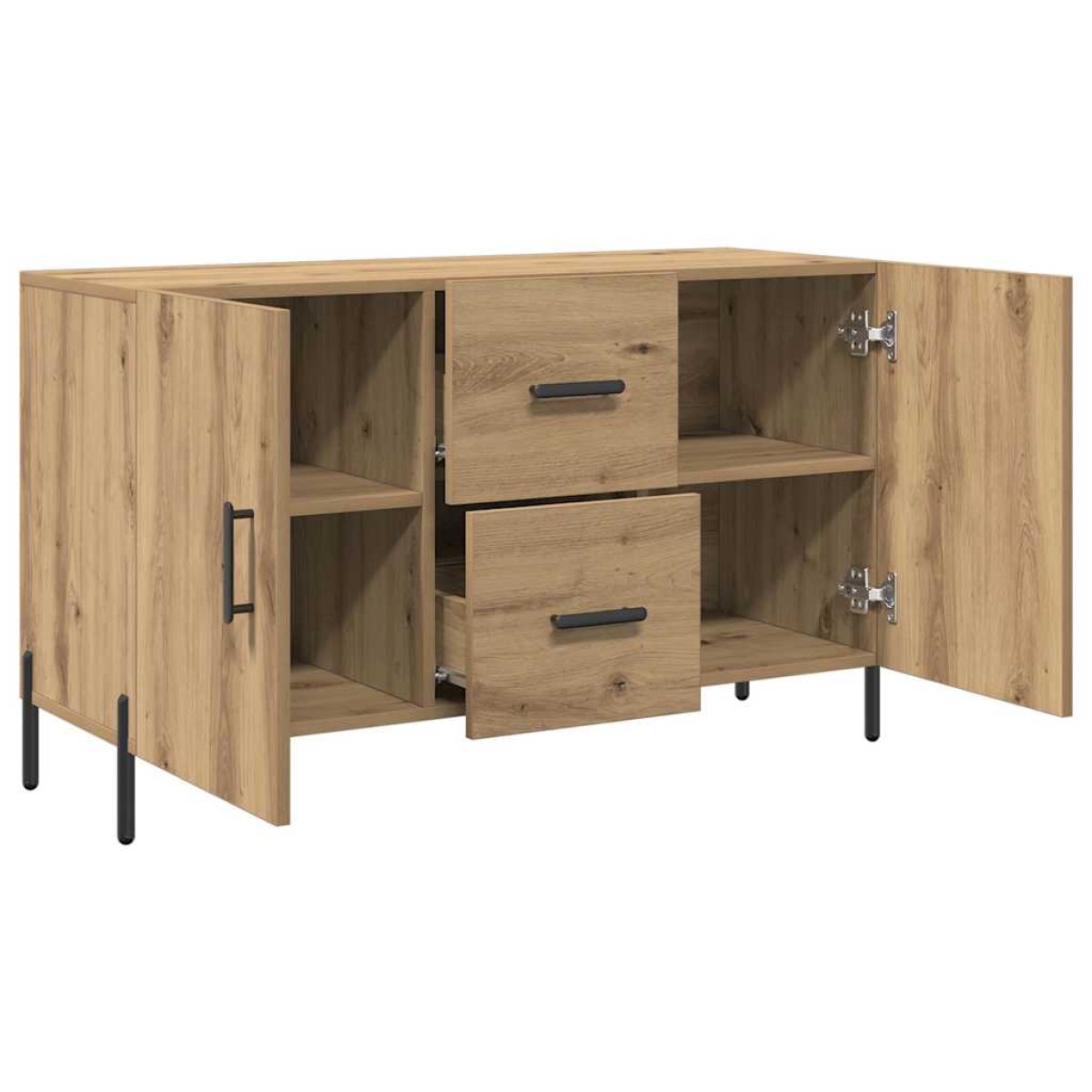 vidaXL Σκευοθήκη Δρυς τεχνίτης 100x36x60 cm Κατασκευασμένο ξύλο
