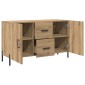 vidaXL Σκευοθήκη Δρυς τεχνίτης 100x36x60 cm Κατασκευασμένο ξύλο