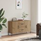 vidaXL Σκευοθήκη Δρυς τεχνίτης 100x36x60 cm Κατασκευασμένο ξύλο