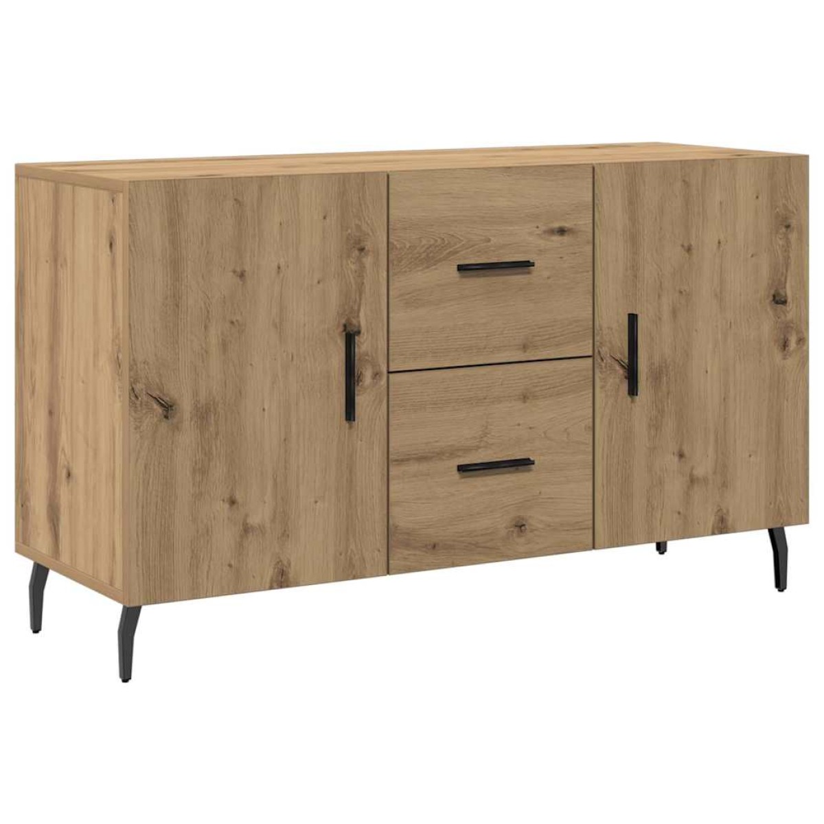 vidaXL Μπουφές Αρτισιανή Δρυς 100 x 36 x 60 εκ. Επεξεργασμένο Ξύλο