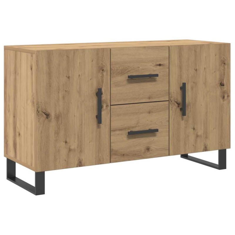 vidaXL Σκευοθήκη Δρυς τεχνίτης 100x36x60 cm Κατασκευασμένο ξύλο