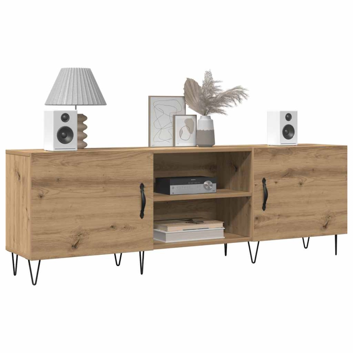 vidaXL Έπιπλο Τηλεόρασης Δρυς τεχνίτης 150x30x50 εκ. Επεξ. Ξύλο