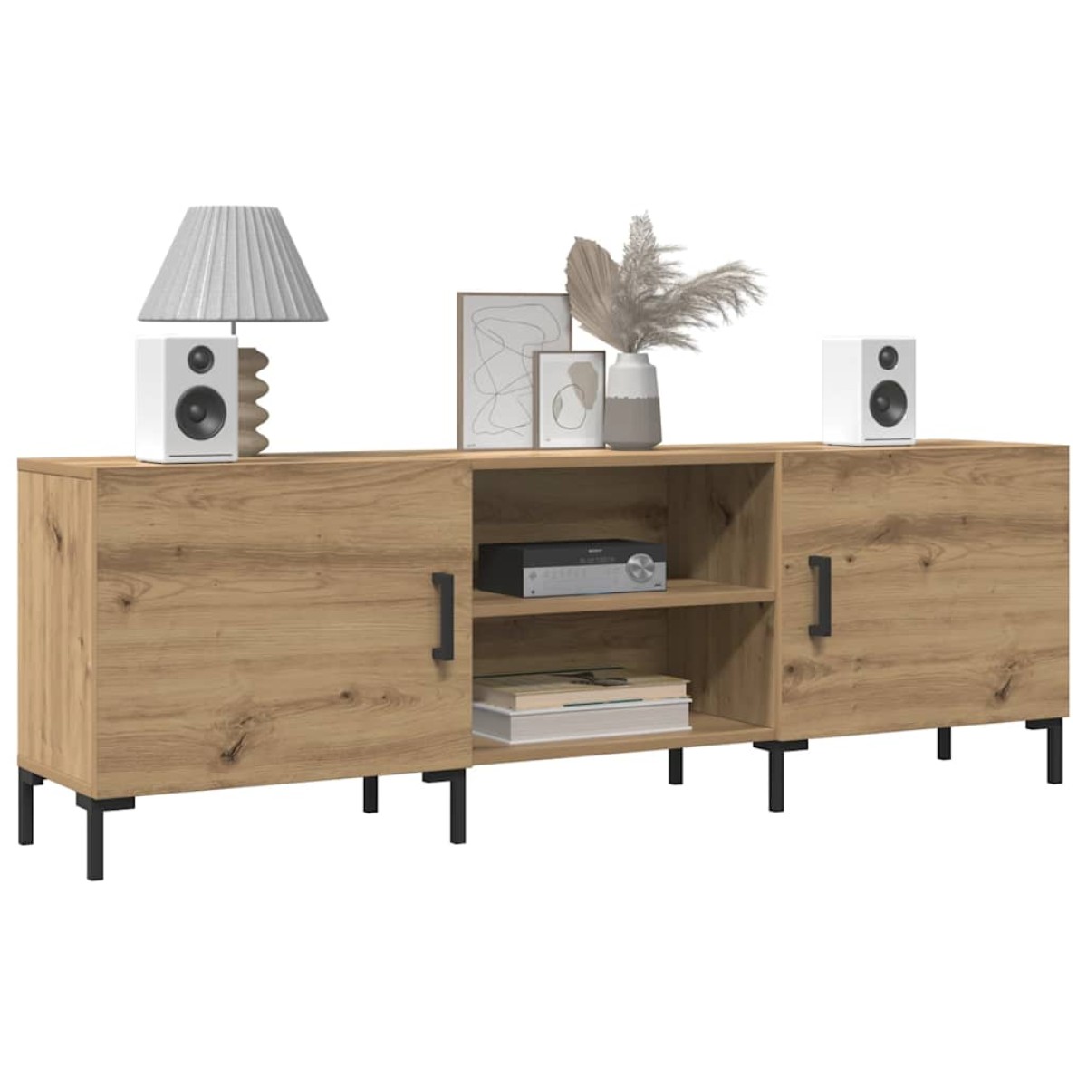 vidaXL Έπιπλο Τηλεόρασης Δρυς τεχνίτης 150x30x50 εκ. Επεξ. Ξύλο