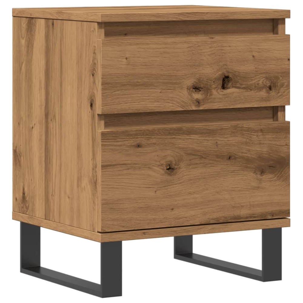 vidaXL Κομοδίνο τεχνίτης Δρυς 40x35x50 εκ. από Επεξεργασμένο Ξύλο