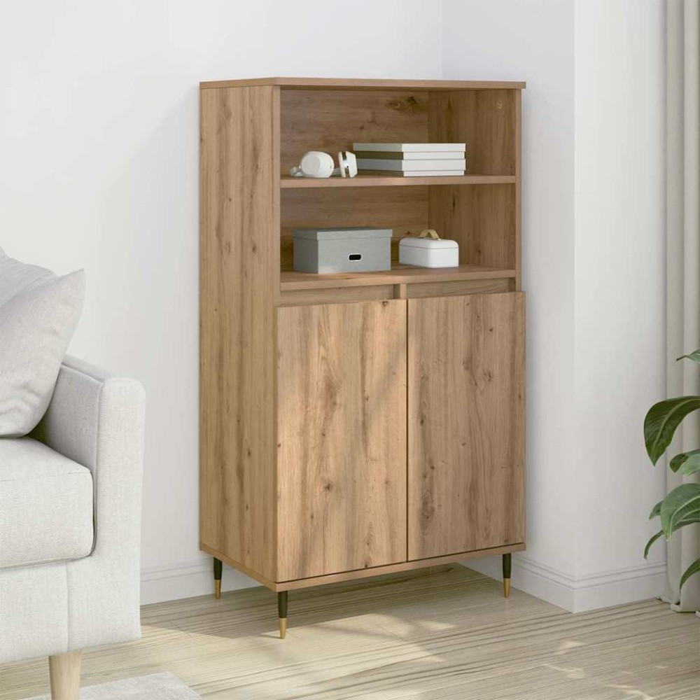 vidaXL Ντουλάπι Αρτισιανή Δρυς 60x36x110 εκ. από Επεξεργασμένο Ξύλο
